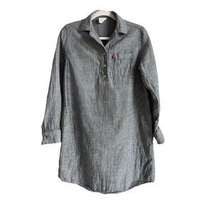 Levi’s Strauss & Co Women's Striped Woven Sleep Shirt w/Pockets‎ Blue Size Small